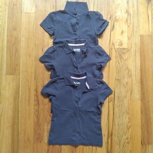 Girls Navy Polo Uniform Shirt Sz6x School